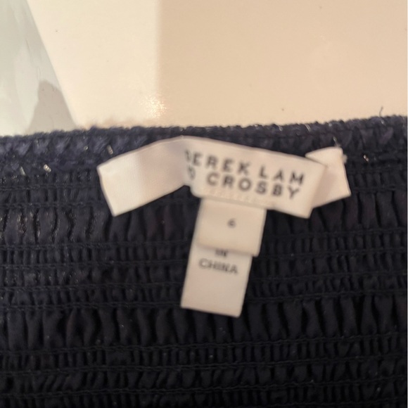 Derek Lam 10 Crosby 10 Smocked Mini Skirt - size 6 - Picture 4 of 4